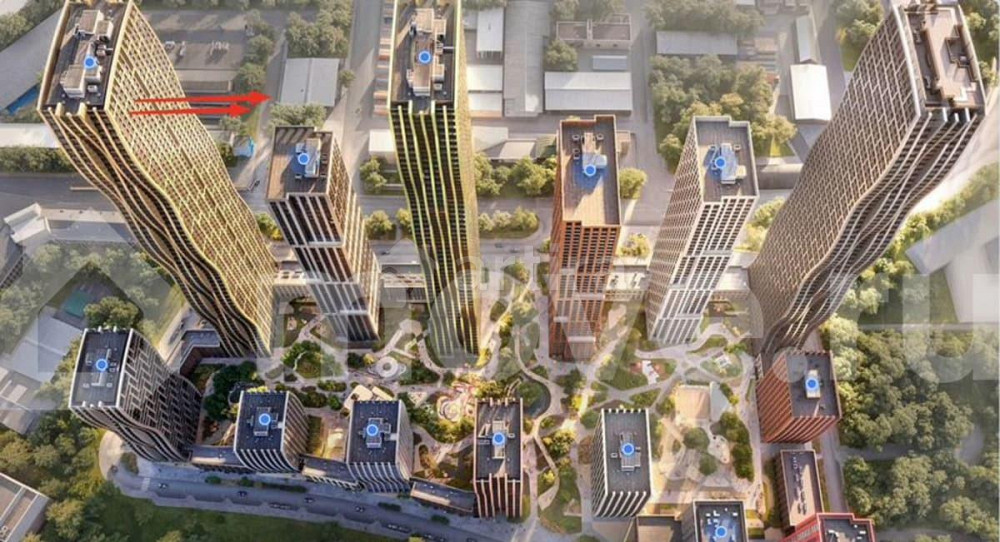 3-комн. квартира, 52.1 м2, 66/69 эт. Москва - изображение 1