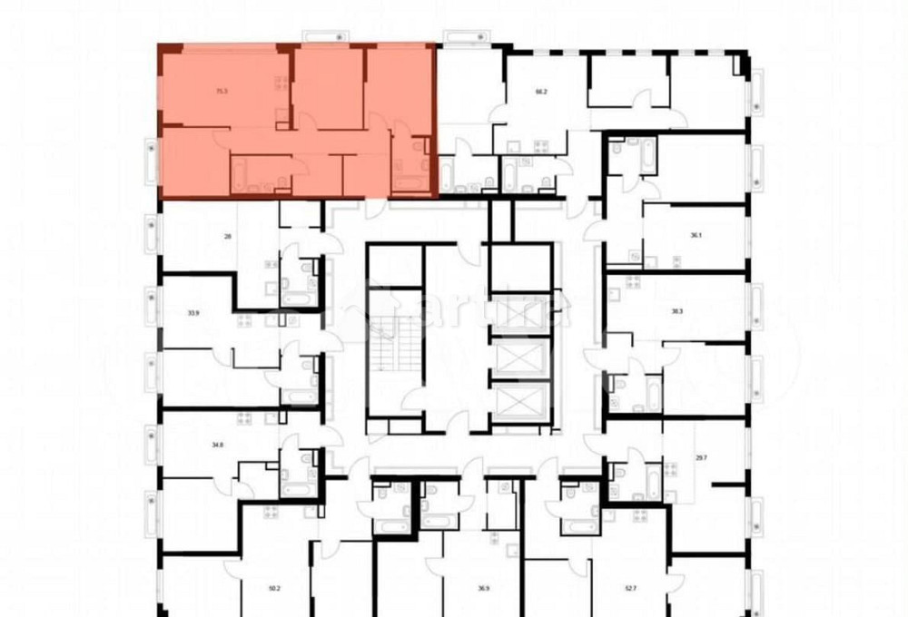 3-комн. квартира, 75.3 м2, 16/21 эт. Зеленоград - изображение 3
