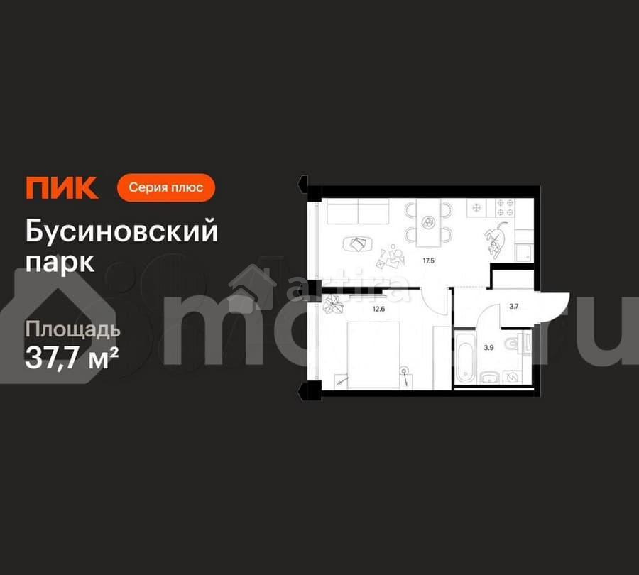1-комн. квартира, 37.7 м2, 3/32 эт. Москва - изображение 1