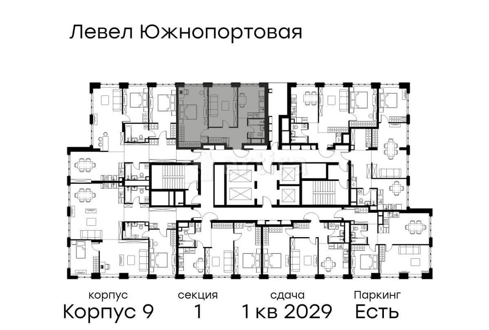 2-комн. квартира, 58.6 м2, 19/49 эт. Москва - изображение 14