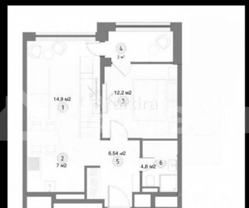 Студия, 58.5 м2, 23/28 эт. Москва - изображение 4