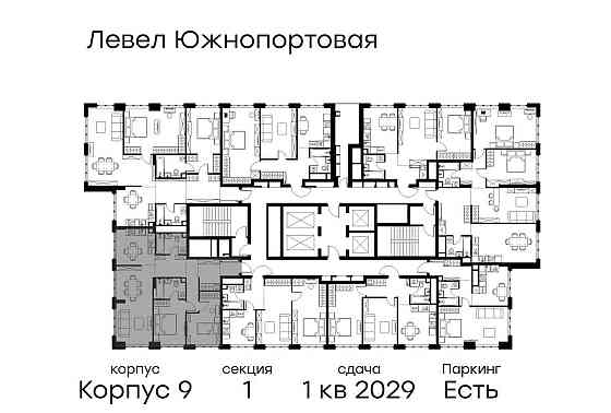 3-комн. квартира, 82.1 м2, 25/49 эт. Москва