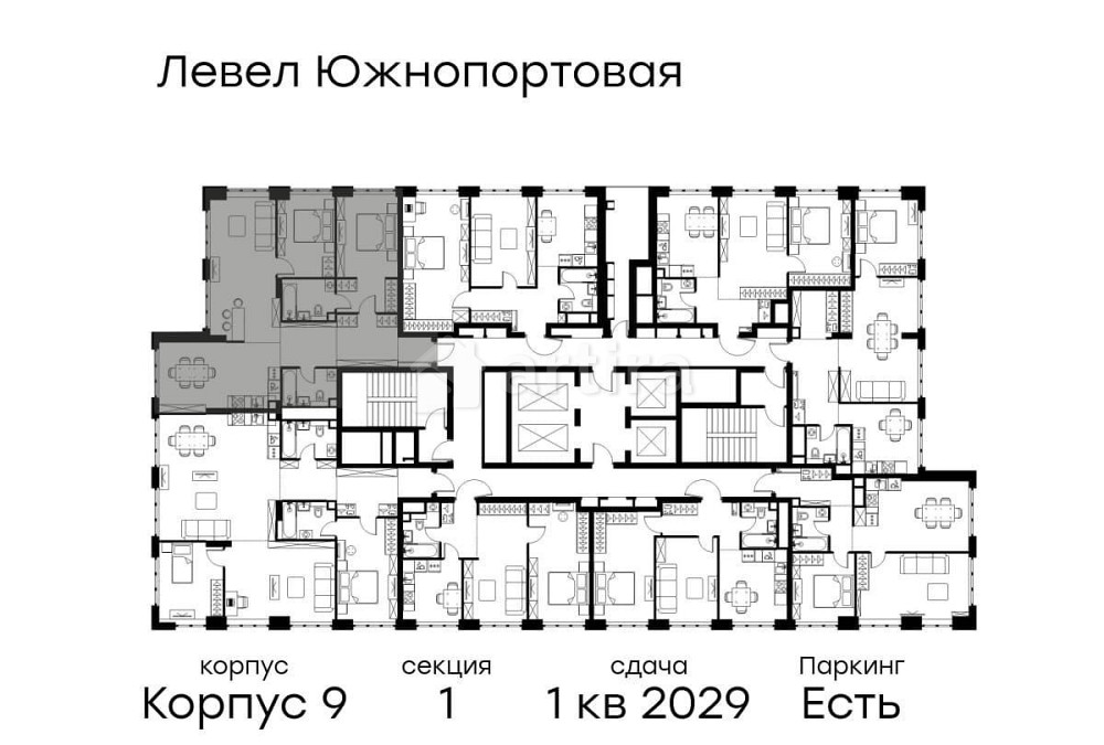 3-комн. квартира, 95.9 м2, 17/49 эт. Москва - изображение 3