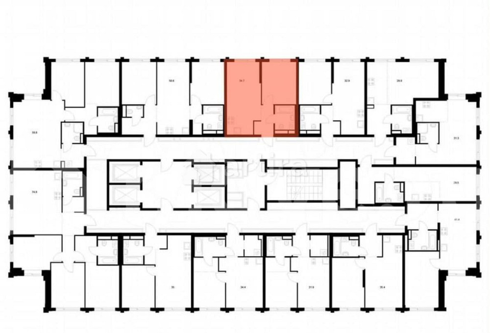 1-комн. квартира, 35 м2, 12/32 эт. Москва - изображение 1