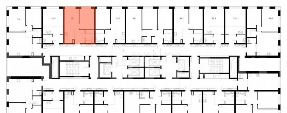 1-комн. квартира, 36 м2, 36/62 эт. Москва - изображение 3