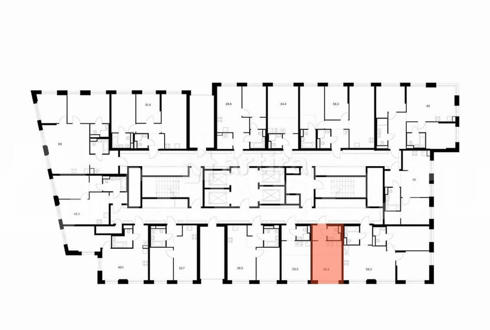 Студия, 20.4 м2, 31/43 эт. Москва - изображение 3