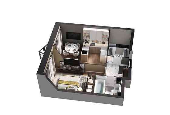 1-комн. квартира, 36.9 м2, 13/28 эт. Москва