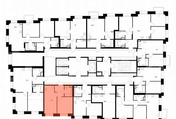 1-комн. квартира, 38.4 м2, 11/23 эт. Москва