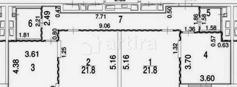 3-комн. квартира, 98 м2, 14/17 эт. Москва - изображение 2