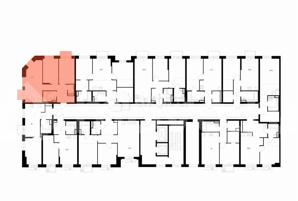 2-комн. квартира, 51.7 м2, 9/14 эт. Москва - изображение 3