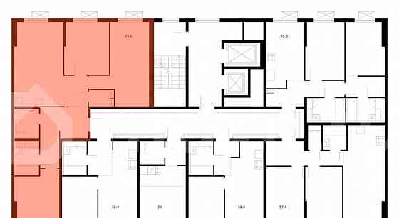 3-комн. квартира, 89.6 м2, 12/16 эт. Москва