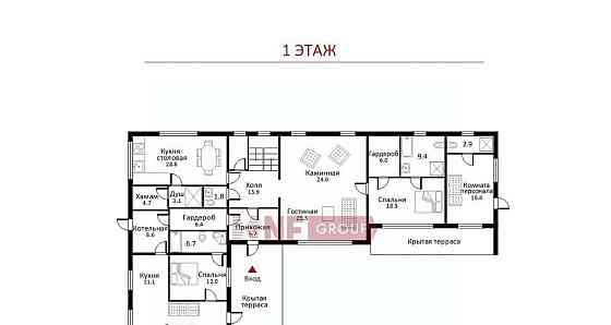 Коттедж, 450 м2, 24 сотки, 2 эт. Одинцово