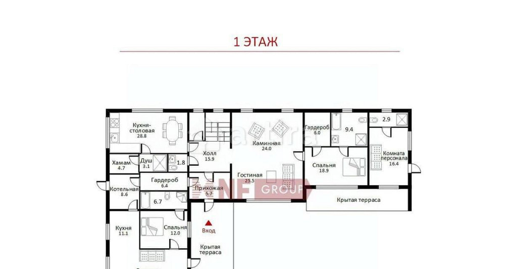 Коттедж, 450 м2, 24 сотки, 2 эт. Одинцово - изображение 5