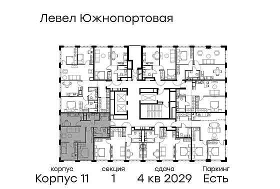 3-комн. квартира, 65.4 м2, 15/16 эт. Москва