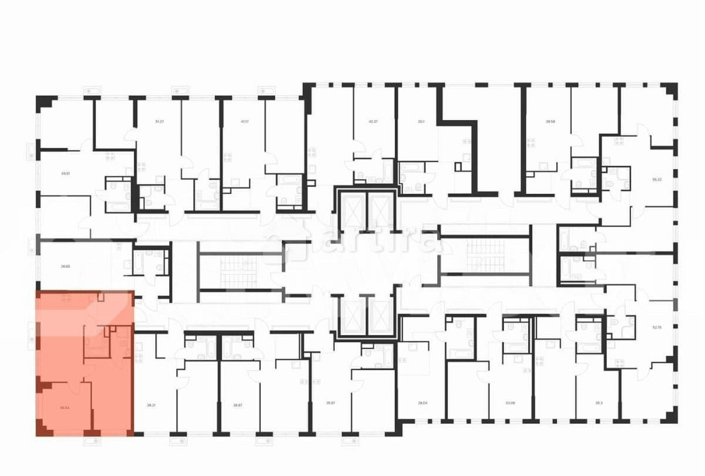 2-комн. квартира, 56.5 м2, 8/32 эт. Москва - изображение 2