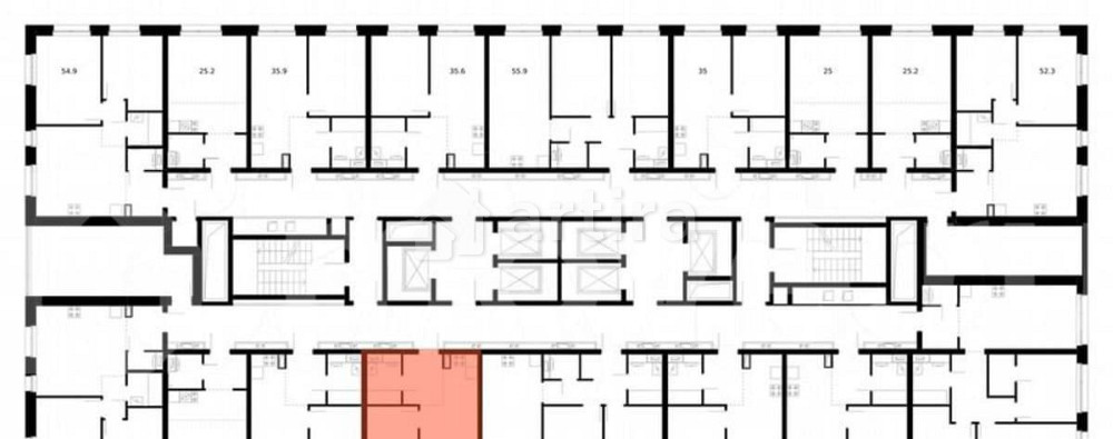 1-комн. квартира, 34.6 м2, 27/53 эт. Москва - изображение 1