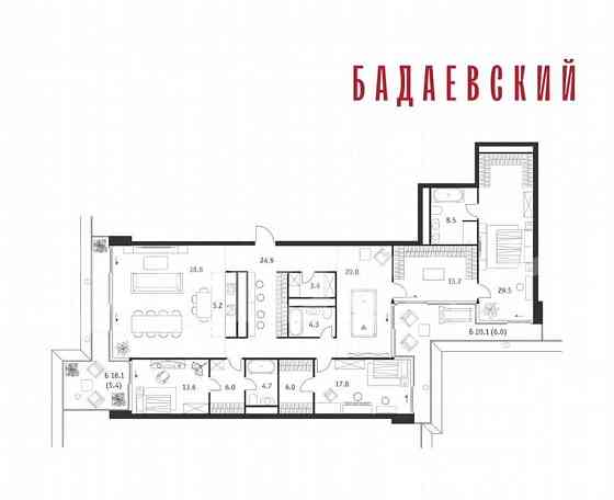 5-комн. квартира, 208.5 м2, 15/18 эт. Москва