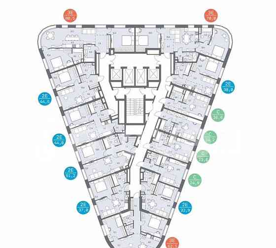 4-комн. квартира, 82.1 м2, 4/31 эт. Москва