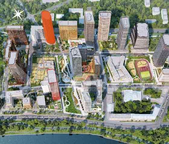 2-комн. квартира, 77.2 м2, 15/44 эт. Москва