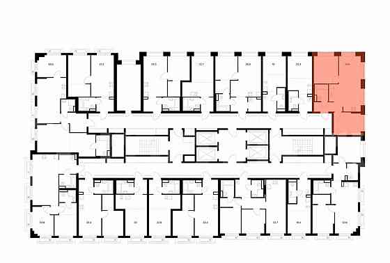 2-комн. квартира, 49.6 м2, 27/27 эт. Москва
