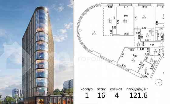 4-комн. квартира, 121.6 м2, 16/19 эт. Москва