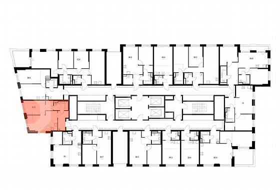 1-комн. квартира, 41.9 м2, 33/43 эт. Москва
