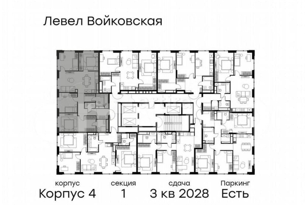 4-комн. квартира, 99.1 м2, 19/26 эт. Москва - изображение 3