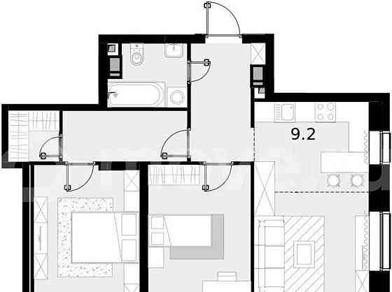 3-комн. квартира, 63.9 м2, 6/28 эт. Москва