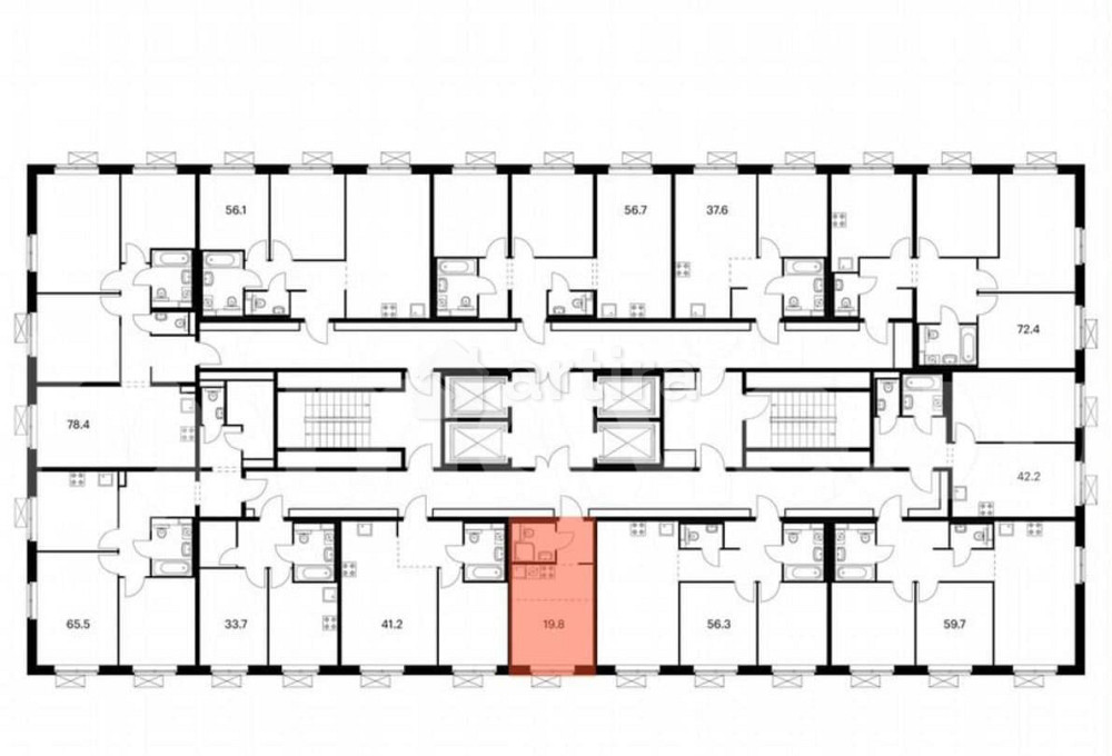 Студия, 19.8 м2, 10/25 эт. Москва - изображение 3