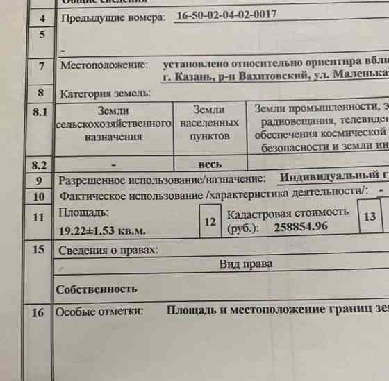 Гараж, 17 м2 Казань