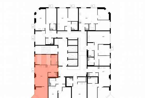 2-комн. квартира, 54.8 м2, 15/23 эт. Москва