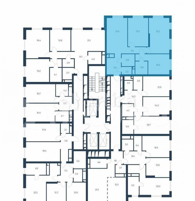 3-комн. квартира, 98.9 м2, 21/21 эт. Москва - изображение 6