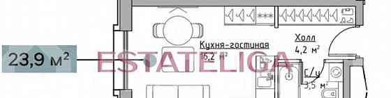 Студия, 23.9 м2, 20/28 эт. Москва