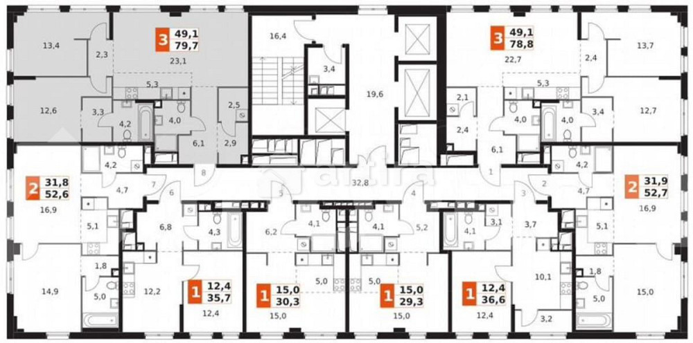 3-комн. квартира, 79.7 м2, 26/28 эт. Москва - изображение 5