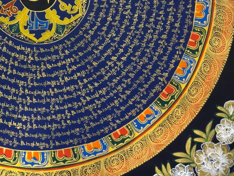 Tibetan Thangka Om Mandala (on canvas), 50×50 cm - фото 2
