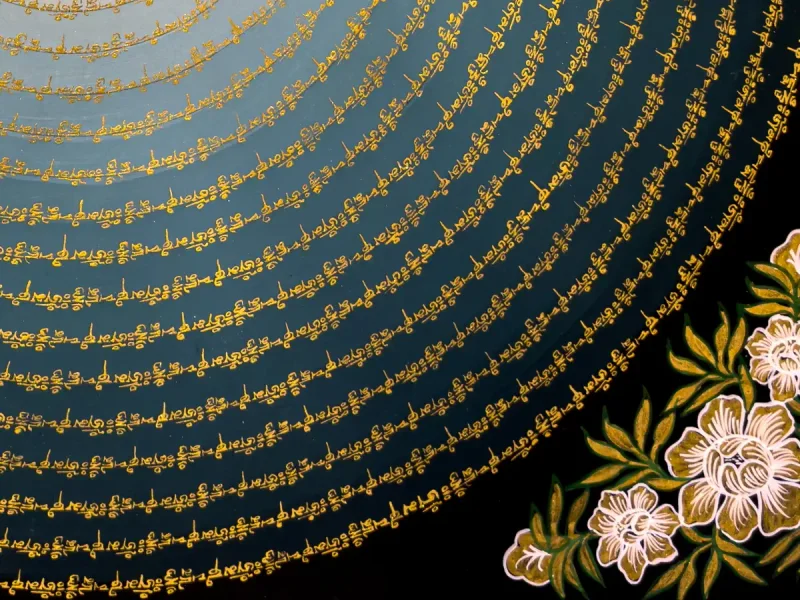 Tibetan Thangka Om Mandala (on canvas), 50×50 cm - фото 2