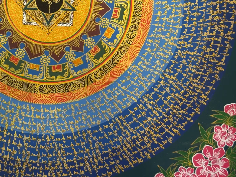 Tibetan Thangka Om Mandala (on canvas), 50×50 cm - фото 2
