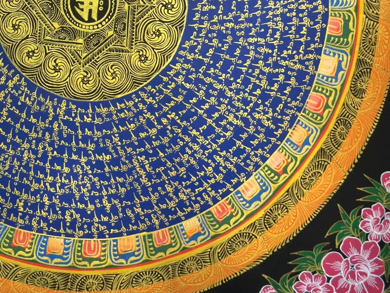 Tibetan Thangka Om Mandala (on canvas), 50×50 cm - фото 2