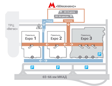 Карта Crocus Expo