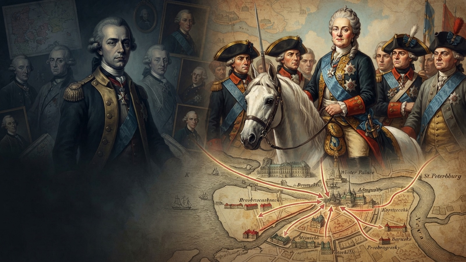 Екатерина II и Пётр III: как на самом деле произошёл дворцовый переворот 1762 года