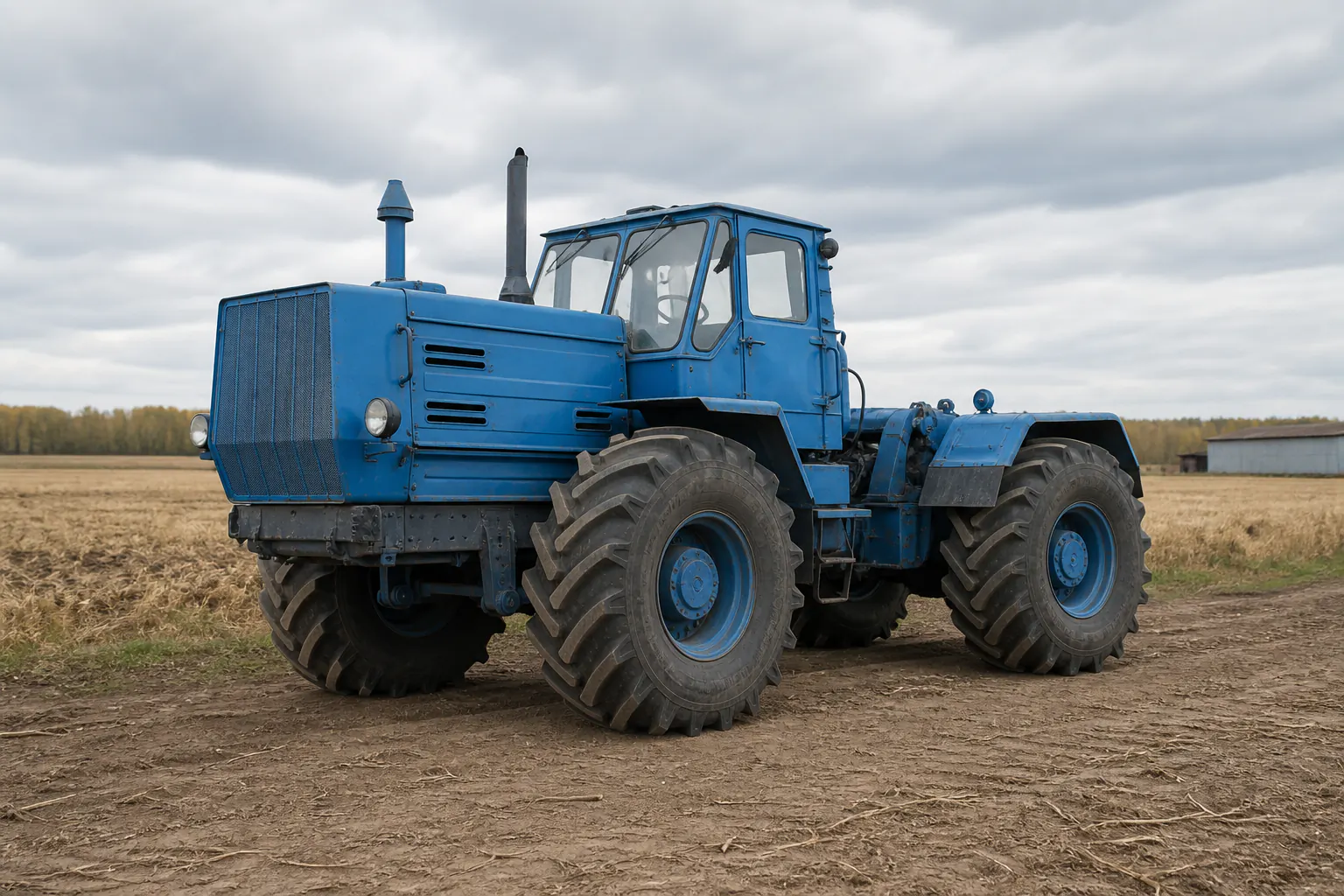 Трактор Т-150К на рабочей площадке