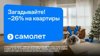 Кадр новогоднего тизера ГК Самолет