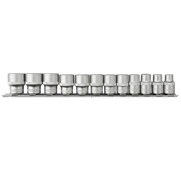 Набор головок торцевых 3/8"DR, 8-19 мм, 12 предметов, Thorvik S12S1112SM (54359) на держателе