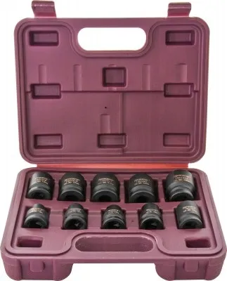 Набор головок торцевых ударных 1/2"DR (10-24 мм) 10 шт., Thorvik ISS01210 (53430)