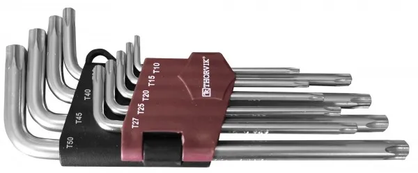Набор ключей торцевых TORX®, Т10-T50, 9 предметов, Thorvik TK9S (53120)