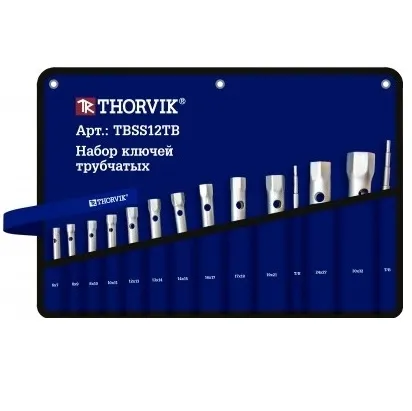 Набор ключей трубчатых в сумке, 6-32 мм, 12 предметов, Thorvik TBSS12TB (53738)