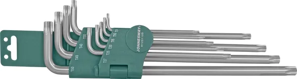 Набор угловых ключей Torx Extra Long Т9-Т50 (10 шт) Jonnesway H12S110S