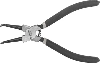 Щипцы загнутые 90° для стопорных колец, сжим, 180 мм, 12-65 мм Thorvik IRBP180 (52190) с ПВХ рукоятк