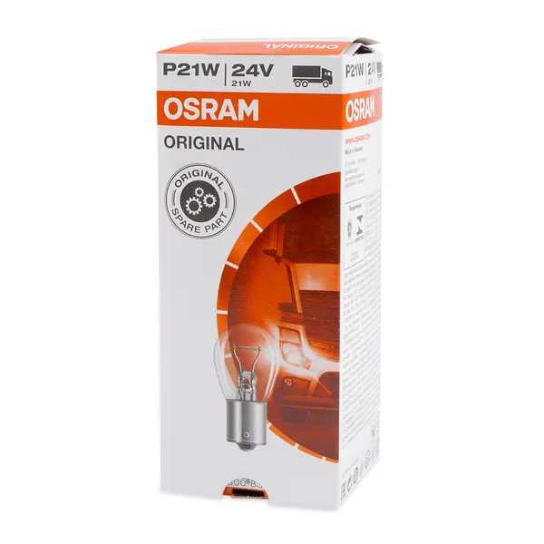 Лампа автомобильная P21W (21W BA15S) ORIGINAL LINE 24V OSRAM