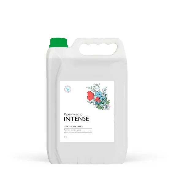 Жидкое крем-мыло INTENSE альпийские цветы 5 л. увлажняющее Clean&Green CG8012